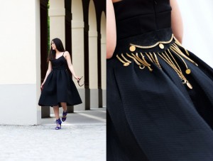Italian Flair Streetstyle Midi Dress Elegant Chic Fashionblog Munich
